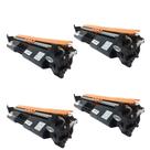 Kit 4 Toner Compatível CF217A para Laserjet Pro M101 M106 M102A M102W M130FN M130FW M130NW