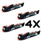 Kit 4 Toner Compatível Com Tn1060 TN1060 Preto Hl-1112 Hl-1202 Hl-1212wRN