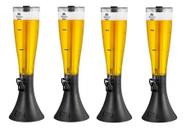 Kit 4 Torres De Chopp Tulipa 3,5l Super Gelada Giratoria Marchesoni