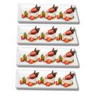 Kit 4 Travessas 21cm Retangular 100% Melamina Gourmet Mix