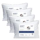 Kit 4 Travesseiro Ergosoft Ultra macio Camesa 50x70cm Branco