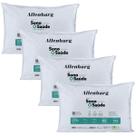 Kit 4 Travesseiros Altenburg Sono e Saúde, 50 x 70 cm, Suporte Firme, Branco