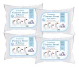 Kit 4 Travesseiros Daune Penas e Plumas Kit 4 Travesseiros Daune Penas e Plumas