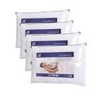 Kit 4 Travesseiros Espuma Da Nasa + Capa Percal 180 Fios com Zíper