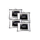 Kit 4 Travesseiros Europeu 250 Fios Fibra Siliconada 50x70