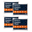 Kit 4 Travesseiros Ortobom Confort Flock Kit 4 Travesseiros Ortobom Confort Flock