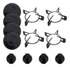 Kit 4 Trempe Grelha Cooktop Fischer + 4 Tampinhas + 4 Botões Kit 4 Trempe Grelha Cooktop Fischer + 4 Tampinhas + 4 Botões