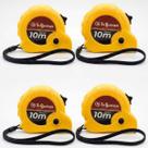 Kit 4 Trenas Métricas Plásticas De 10m X 24 Mm Com Trava Kit 4 Trenas Métricas Plásticas De 10m X 24 Mm Com Trava