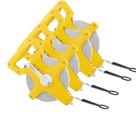 Kit 4 Trenas Pro De Fibra De Vidro 100 Metros Aberta 7yh Marca Eda Amarelo