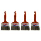 Kit 4 Trincha Pincel P/ Pintura Látex Acrílica 4'' Tigre Kit 4 Trincha Pincel P/ Pintura Látex Acrílica 4'' Tigre