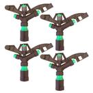 Kit 4 Un. Aspersor De Impacto 1" POL irrigador canhão alcance até 30 metros de Pasto Horta Jardim