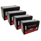 Kit 4 Un Baterias Seladas 12V Unipower - Alarme e Segurança