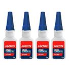 Kit 4 un cola instantânea super bonder mega loctite