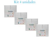 Kit 4 Un Grade Ventilação com Tela anti-inseto 25x25cm Ventokit