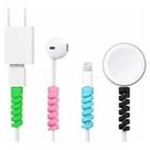Kit 4 Un Protetor Para Cabo Usb Fio Carregador Fone Ouvido