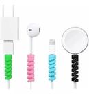 Kit 4 Un Protetor Para Cabo Usb Fio Carregador Fone Ouvido