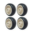 Kit 4 un roda borracha termoplástica 3 pol 70kg p/ rodízio