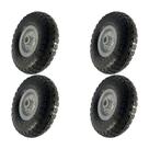 Kit 4 un roda pneum. ajax cargo 3.50-4 - 4l aro alum. 7/8"
