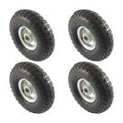Kit 4 un roda pneum. ajax cargo 3.50-4 - 4l - rolam. 3/4" Kit 4 un roda pneum. ajax cargo 3.50-4 - 4l - rolam. 3/4"