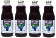 Kit 4 Un Suco de Uva Tinto Integral Ballardin & Cavali 1 L