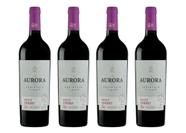 Kit 4 Un Vinho Aurora Varietal Petit Verdot 750 ml