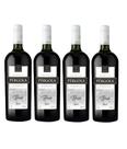 Kit 4 Un Vinho Bordô Seco Pérgola 1 L