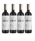Kit 4 Un Vinho Casa Valduga Arte Forza Blend (Cab, Sauvignon e Merlot) 750 ml