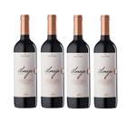 kit 4 Un Vinho Família Bebber Almejo Merlot 750 ml