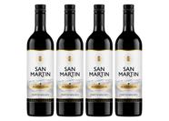 Kit 4 Un Vinho San Martin Bordô Seco 750 ml