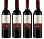 Kit 4 Un Vinho San Martin Bordô Seco 750 ml