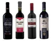 Kit 4 Un Vinhos Tinto Suave Marcas Diversas 750 ml