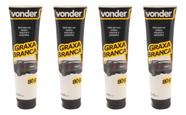 Kit 4 Uni Graxa Branca Bisnaga 80g Vonder