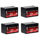 Kit 4 Unidades Baterias Seladas 12V 12ah Unipower Vrla Nobreak