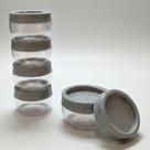 Kit 4 unidades de potes potinhos organizador gire trave 155ml kit porta temperos condimentos Cozinha