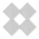 Kit 4 Unidades Guardanapo Liso Branco 45X45Cm Rafimex