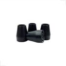Kit 4 Unidades Ponteira Sapata Borracha Pé de Muletas/Bengalas 2,22cm 7/8 Pol