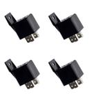 Kit 4 Unidades Rele Universal Automotivo 4 Terminais 12v 40a Com Suporte Para Fixar Auxiliar Ar Condicionado
