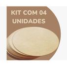 Kit 4 Unidades Sousplat Supla Suplat 35cm Mdf Base Para Capas Tecido