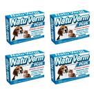 Kit 4 Unidades Vermifugo Natu Verm Plus Comprimido Para Gatos e Cães