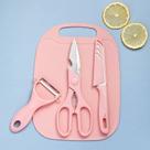Kit 4 Utensílios Descascador Tábua Cortador Talheres Afiado Cozinha Faca Inox Tesoura Kit 4 Utensílios Descascador Tábua Cortador Talheres Afiado Cozinha Faca Inox Tesoura