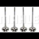 Kit 4 Válvula escape Fiat Uno 2009 a 2023 Metal Leve
