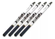 Kit 4 Vara De Pesca Telescópica 1,50 Metros Para Molinete Carbono Arenae II