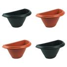 Kit 4 Vaso Para Jardim Vertical Vaso Arandela Médio - Meia Lua Suspenso - 1500ml Merconplas