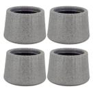 Kit 4 Vasos Decorativos para Flor 8,5cm Pequenos Tramontina Lótus Polietileno Granito Pedra