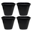Kit 4 Vasos Decorativos para Plantas Mudas Rosas e Samambaias - Decoração Elegante