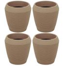Kit 4 Vasos Egípcios para Folhagem Granito Areia Tramontina 29cm Polietileno Jardim Flor Kit 4 Vasos Egípcios para Folhagem Granito Areia Tramontina 29cm Polietileno Jardim Flor