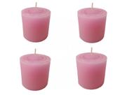 Kit 4 Velas Decorativas Aromática De Rosa