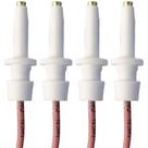 Kit 4 Velas/Eletrodo Acendimento Automático DAKO / MABE - TERMINAL FINO