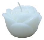 Kit 4 Velas Formato De Rosa Cor Marfim - Leve Aroma De Rosa