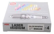 Kit 4 velas laser iridium ngk silzkbr8f8s